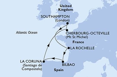 United Kingdom, France, Spain