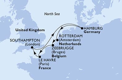 United Kingdom, Germany, Belgium, Netherlands, France
