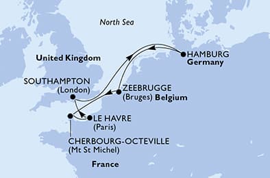 United Kingdom, Germany, Belgium, France